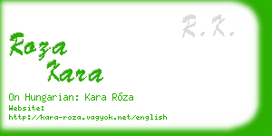 roza kara business card